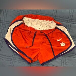 Clemson Tiger Paw Nike Orange and Navy Running Shorts